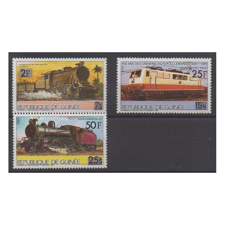 Acheter cette série de timbres de Guinée de l'année 1986 (No 796/798).