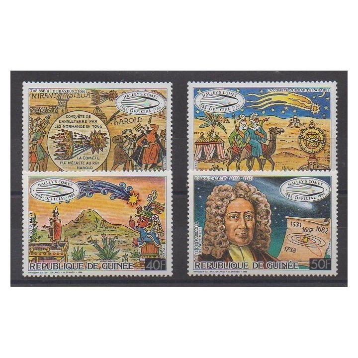 Acheter cette série de timbres de Guinée de l'année 1986 (No 801/804).