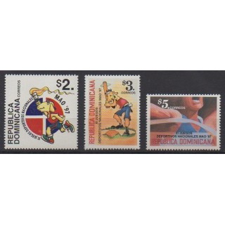 Acheter cette série de timbres de la République Dominicaine  de l'année 1997 (No 1275/1277).