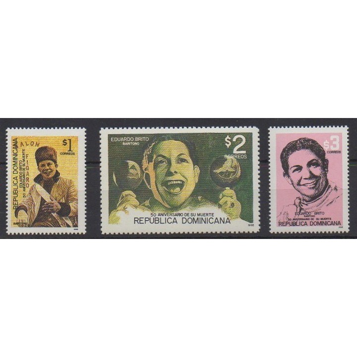 Acheter cette série de timbres de la République Dominicaine  de l'année 1996 (No 1198/1200).