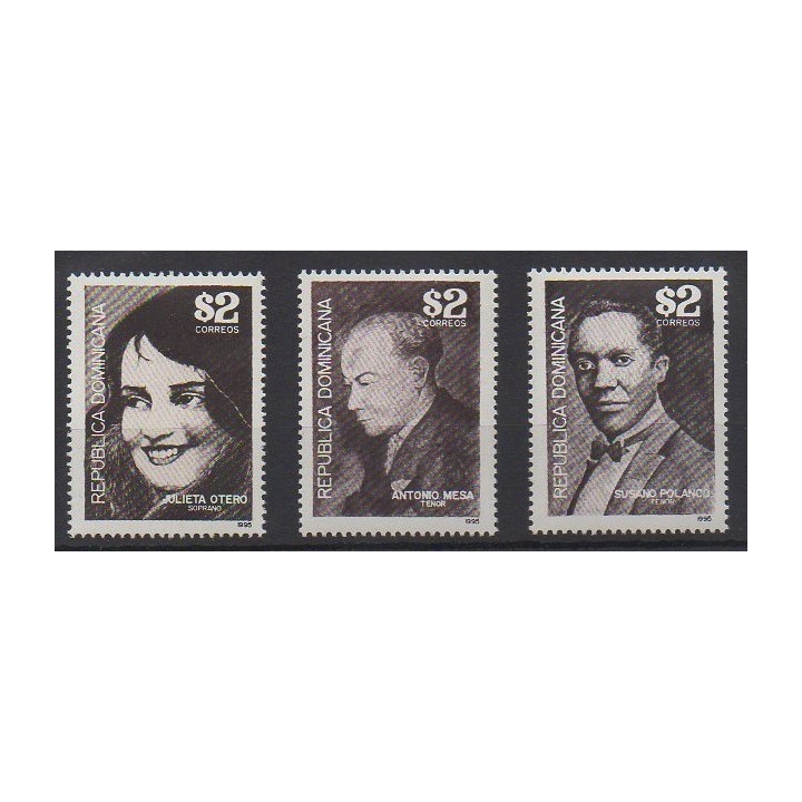 Buy this set of stamps of Republic Dominican  of the year 1995 (Nb 1197A/1197C).