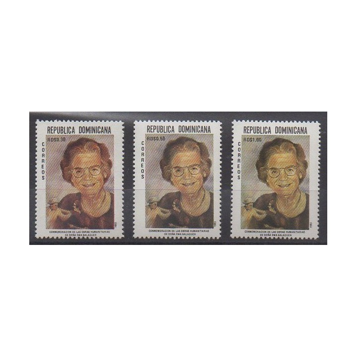 Acheter cette série de timbres de la République Dominicaine  de l'année 1993 (No 1108/1110).