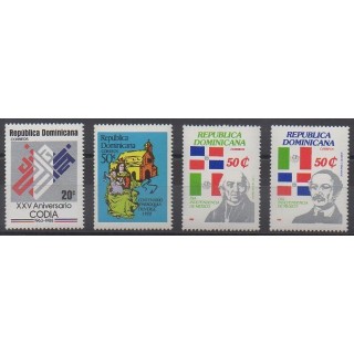 Buy this set of stamps of Republic Dominican  of the year 1988 (Nb 1039/1041).