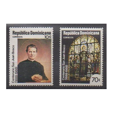 Dominican (Republic) - 1988 - Nb 1035/1036 - Religion