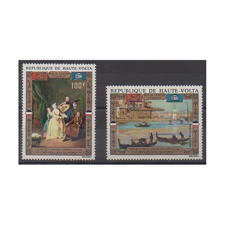 Acheter ces timbres de Haute-Volta de l'année 1972 (No PA100/PA101).
