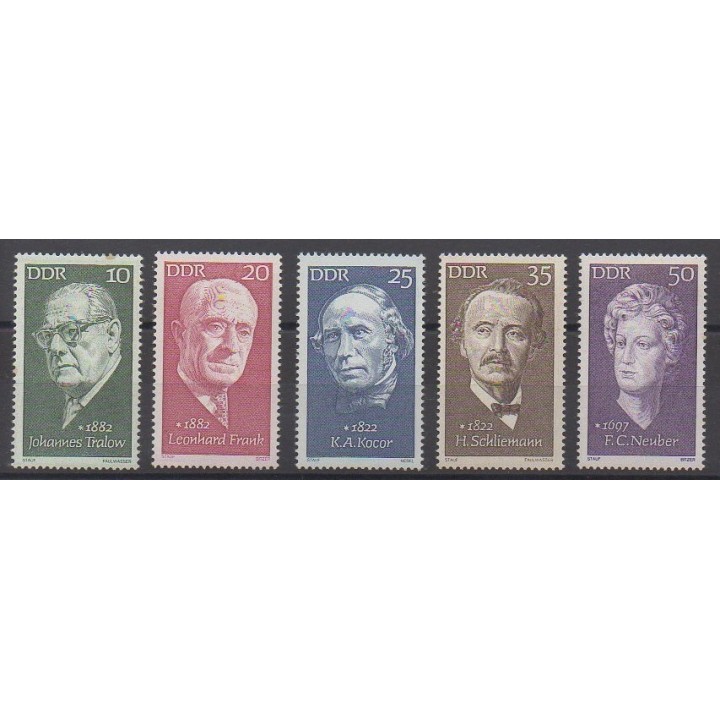 Buy this set of stamps of East Germany (GDR) of the year 1972 (Nb 1421/1425).
