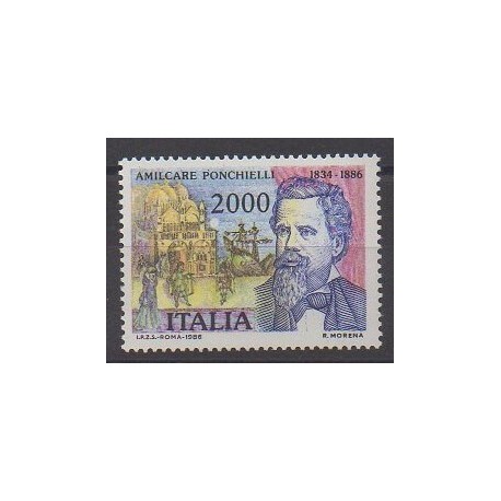 Italy - 1986 - Nb 1693 - Music