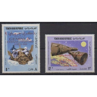 Acheter ces timbres de la République arabe du Yémen de l'année 1966 (No PA72/PA73).