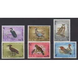 Yémen - République arabe - 1965 - No 103/108 - Oiseaux