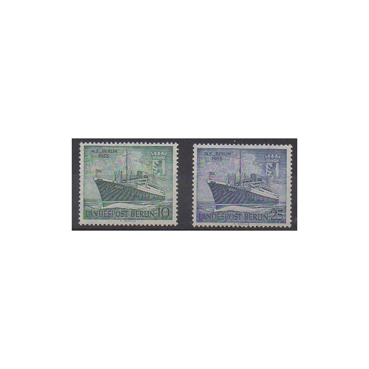 Acheter cette série de timbres de l'Allemagne occidentale (RFA - Berlin) de l'année 1955 (No 111/112).