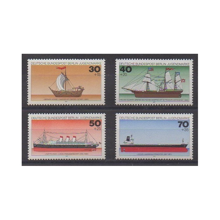 Acheter cette série de timbres de l'Allemagne occidentale (RFA - Berlin) de l'année 1977 (No 505/508).