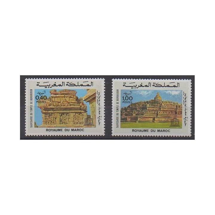 Acheter cette série de timbres du Maroc de l'année 1976 (No 754/755).