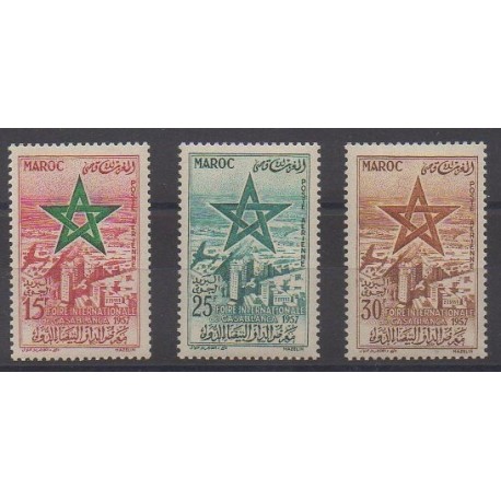 Morocco - 1957 - Nb PA103/PA105
