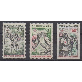 Acheter cette série de timbres du Niger  de l'année 1967 (No 202/204).