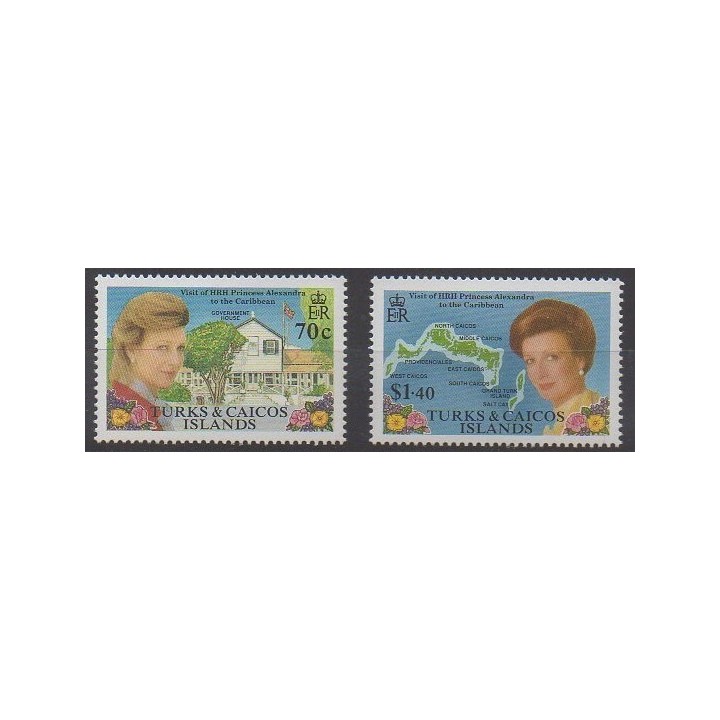Acheter cette série de timbres des îles Turks et Caiques  de l'année 1988 (No 803/804).