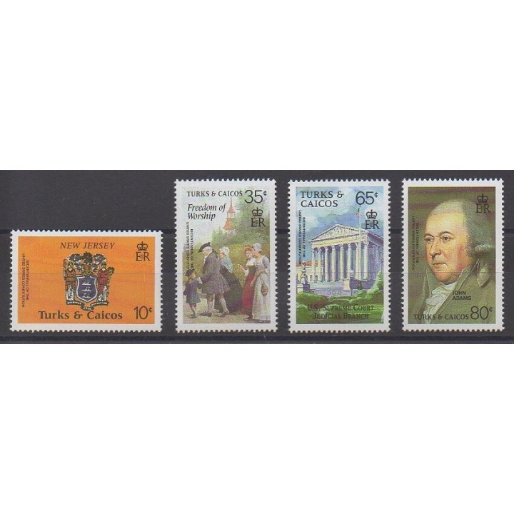 Acheter cette série de timbres des îles Turks et Caiques  de l'année 1987 (No 773/776).