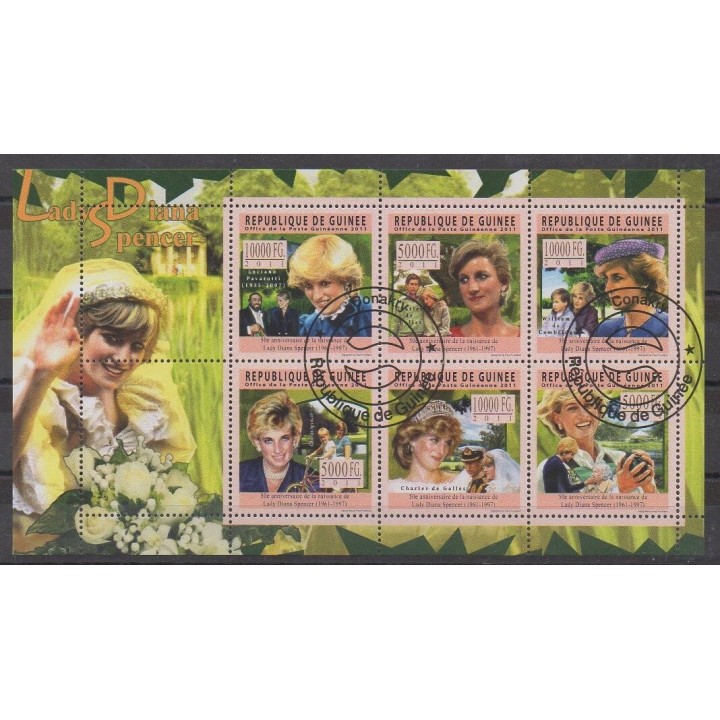 Buy this set of stamps of Guinea of the year 2011 (Nb 5502/5507). - Used