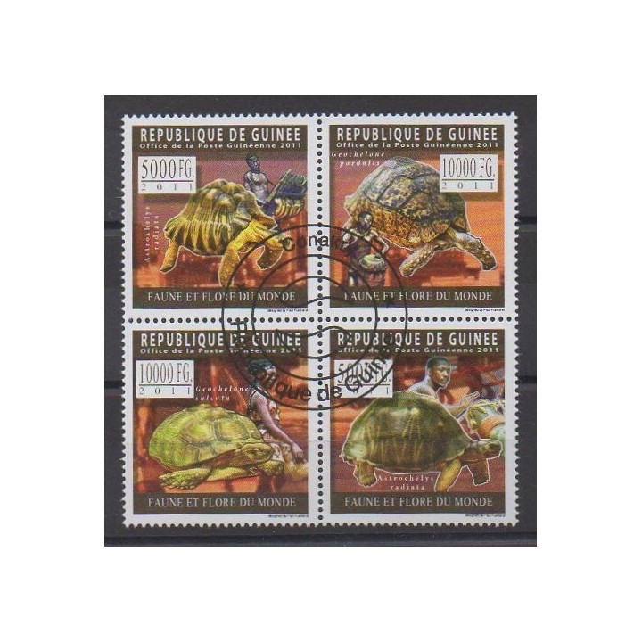 Acheter cette série de timbres de Guinée de l'année 2011 (No 5562/5565). - Oblitéré