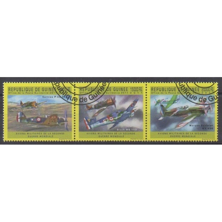 Acheter cette série de timbres de Guinée de l'année 2011 (No 6166/6168). - Oblitéré