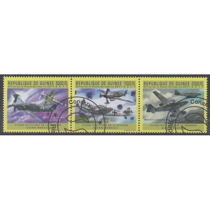 Acheter cette série de timbres de Guinée de l'année 2011 (No 6157/6159). - Oblitéré