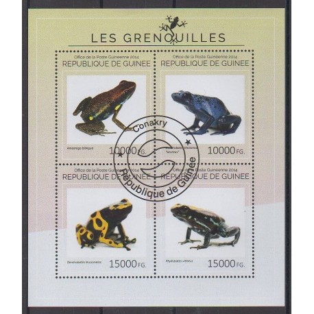 Guinée - 2014 - No 7342/7345 - Animaux - Oblitérés