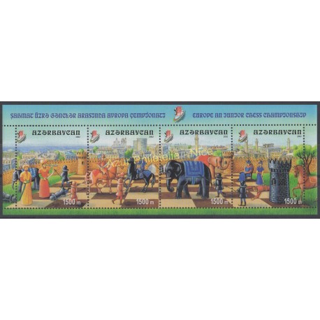 Azerbaijan - 2002 - Nb 448/451 - Chess