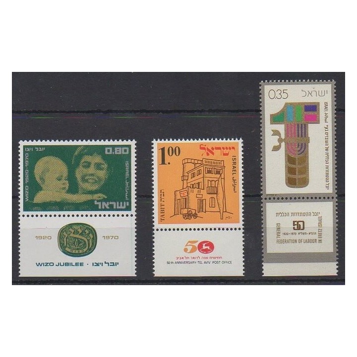 Buy this set of stamps of Israel of the year 1970 (Nb 423/425).