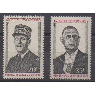 Buy this set of stamps of Comoros of the year 1971 (Nb 77/78).