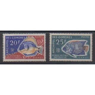 Buy this set of stamps of Comoros of the year 1968 (Nb 47/48).