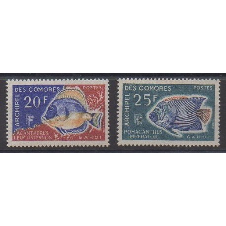 Comores - 1968 - No 47/48 - Vie marine