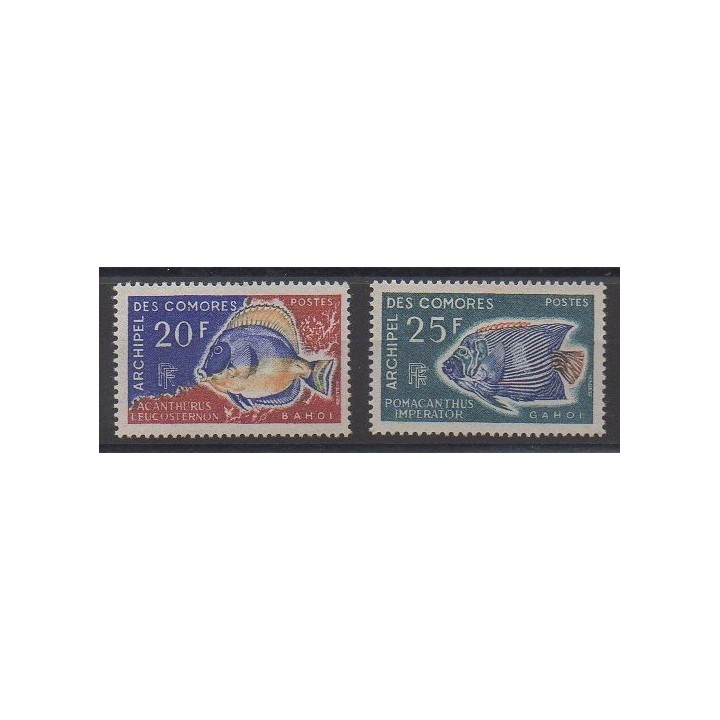 Buy this set of stamps of Comoros of the year 1968 (Nb 47/48).