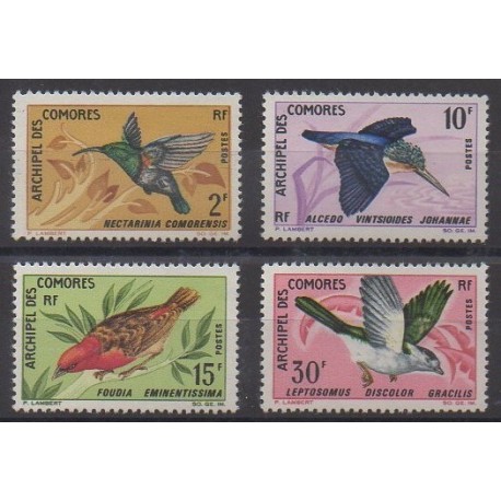 Comores - 1967 - No 41/44 - Oiseaux