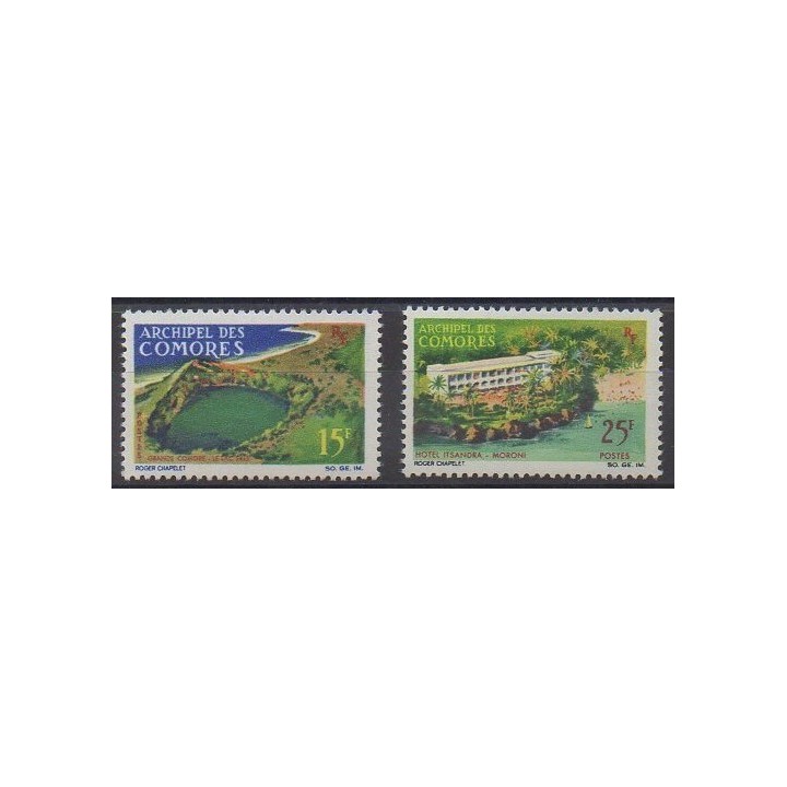 Acheter cette série de timbres des Comores de l'année 1967 (No 39/40).