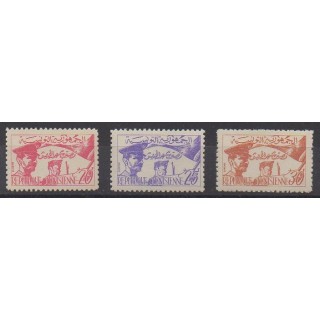 Buy this set of stamps of Tunisia of the year 1957 (Nb 444/446).