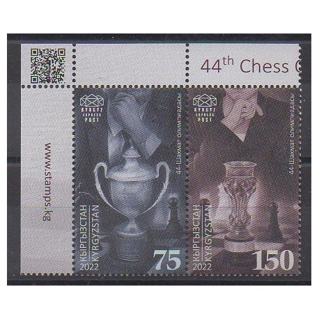 Kyrgyzstan (Express post) - 2023 - Nb 169/170 - Chess
