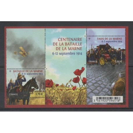 France - Blocks and sheets - 2014 - Nb F 4899 - Various Historics Themes