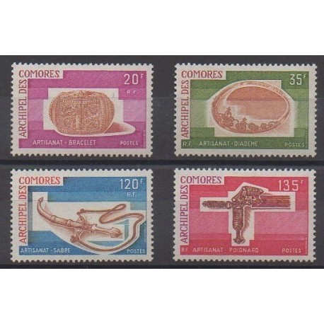 Comores - 1975 - No 97/100 - Artisanat ou métiers