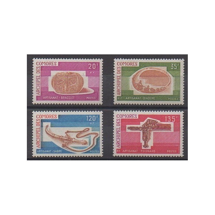 Acheter cette série de timbres des Comores de l'année 1975 (No 97/100).