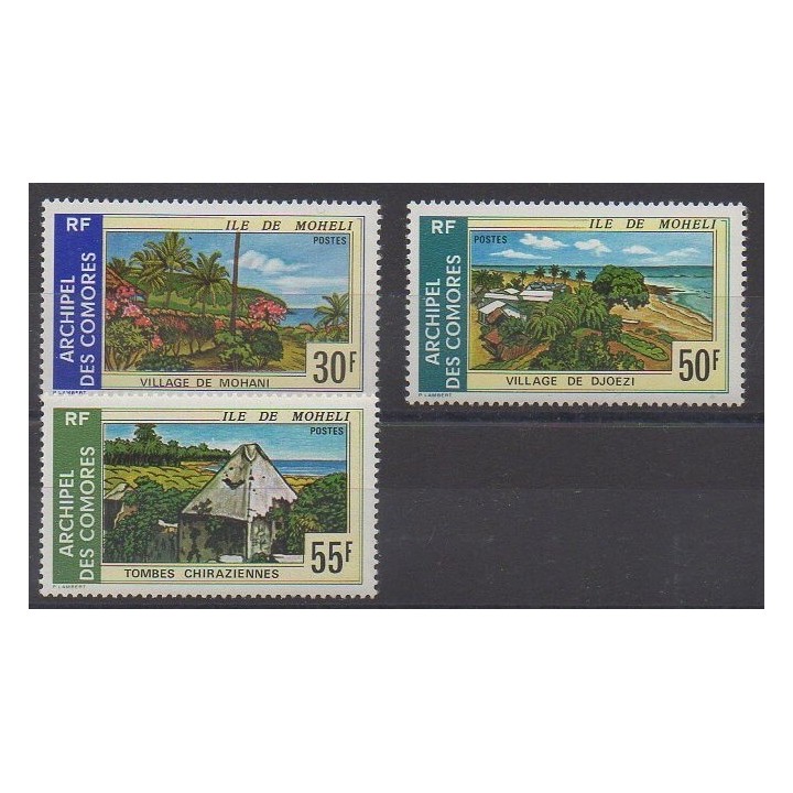 Acheter cette série de timbres des Comores de l'année 1975 (No 101/103).