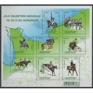 Timbres - France - Blocs et feuillets - 2014 - No F 4890 - Chevaux