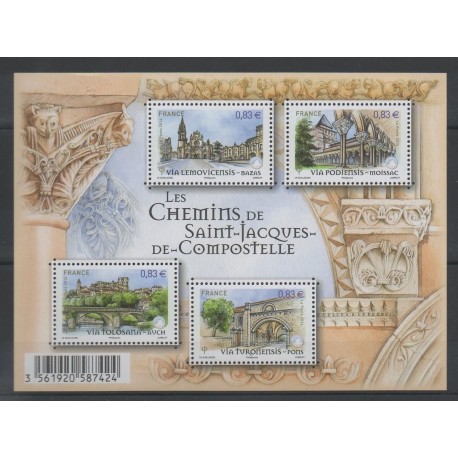 France - Blocks and sheets - 2014 - Nb F 4838 - Religion