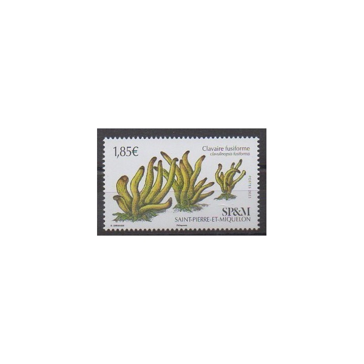 Buy this stamp of Saint-Pierre et Miquelon of the year 2023 (Claviaire fusiforme).