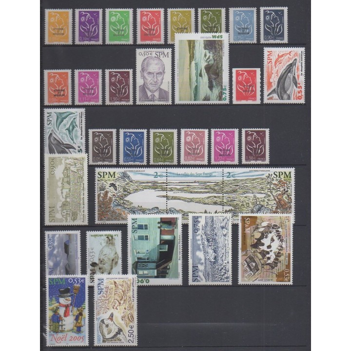 Acheter les timbres de Saint-Pierre et Miquelon de l'année 2005 (No 829/859 - PA85).