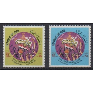 Buy this set of stamps of Iraq of the year 1972 (Nb 692/693).