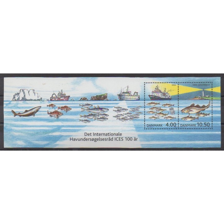 Acheter ce bloc-feuillet du Danemark de l'année 2002 (No BF21).