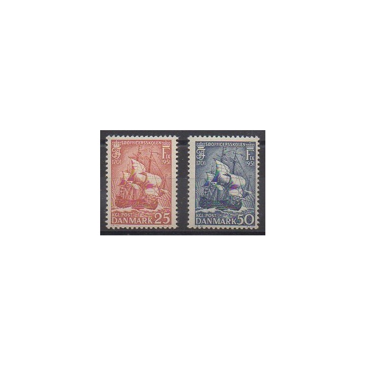 Buy this set of stamps of Denmark of the year 1951 (Nb 338/339).