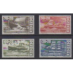 Danemark - 1976 - No 613/616 - Navigation - Histoire