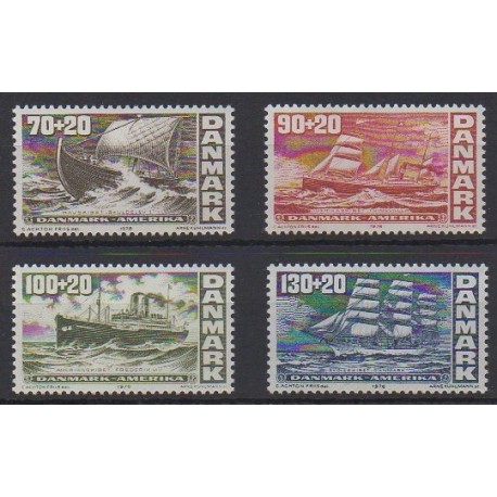 Danemark - 1976 - No 613/616 - Navigation - Histoire