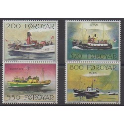 Faroe (Islands) - 1992 - Nb 221/224 - Postal Service - Boats