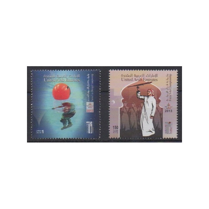 Buy this set of stamps of United Arab Emirates of the year 2013 (Nb 1093/1094).